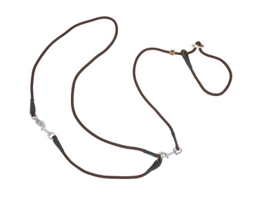 Firedog Moxon Umhängeleine mit Zugbegrenzung 8 mm M 295 cm braun