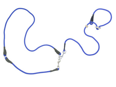 Firedog Hunting leash 8 mm S 255 cm moxon with double hornstop dark blue