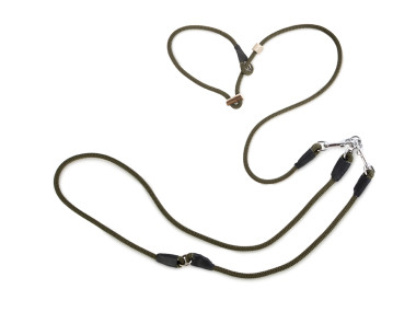 Firedog Poľovné vodítko s dvojitým dorazom 8 mm S 255 cm moxon khaki
