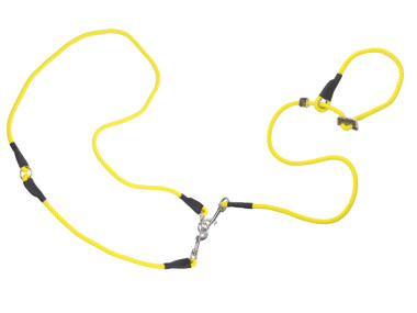 Firedog Hunting leash 8 mm M 275 cm moxon with double hornstop neon yellow