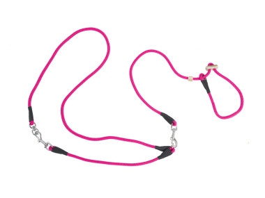Firedog Poľovné vodítko s dvojitým dorazom 8 mm S 255 cm moxon ružové