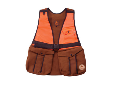 Firedog Hunting vest L canvas brown/orange