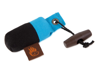 Firedog Keychain minidummy baby blue/black