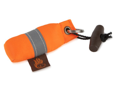 Firedog Schlüsselanhänger Minidummy orange mit Reflexstreifen