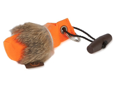 Firedog Keychain minidummy orange with fur