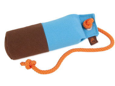 Firedog Long-throw Dummy Marking 250 g baby blau/braun