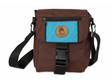 Firedog Mini Dummytasche DeLuxe braun/babyblau