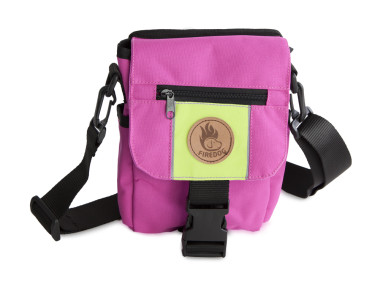 Firedog Mini Dummy bag DeLuxe for children pink/neon green