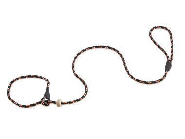 Firedog Moxon leash Classic 6 mm 130 cm black+orange/white