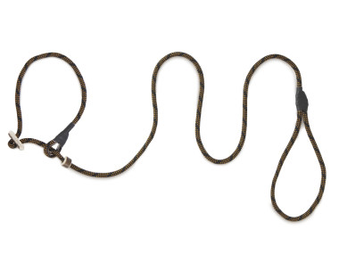 Firedog Moxon leash Profi 6 mm 130 cm black/orange with double hornstop