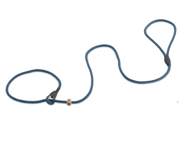 Firedog Moxon leash Profi 6 mm 130 cm stripes light blue/black