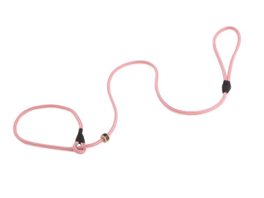Firedog Moxonleine Profi 6 mm 130 cm rosa/weiß gestreift