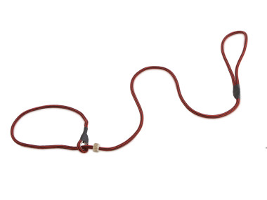 Firedog Moxonleine Profi 6 mm 130 cm rot/schwarz gestreift