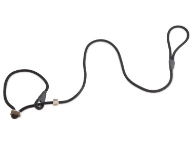Firedog Moxon leash Profi 8 mm 150 cm black with double hornstop
