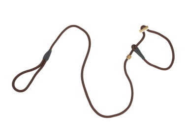 Firedog Moxon leash Classic 8 mm 150 cm brown with double hornstop