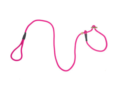 Firedog Moxon leash Classic 8 mm 150 cm pink with double hornstop