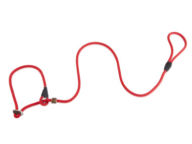 Firedog Moxon leash Profi 8 mm 150 cm red with double hornstop