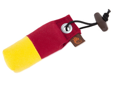 Firedog Pocket Dummy Marking 80 g weinrot/gelb