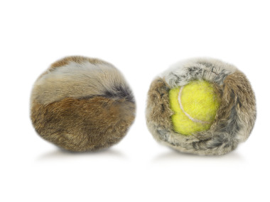 Firedog Kaninchenfellüberzug für Tennisball