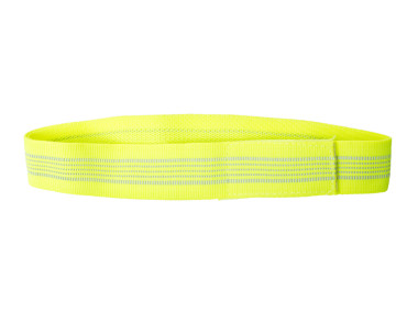Firedog Safety elastic collar velcro 30 mm 45 cm neon yellow