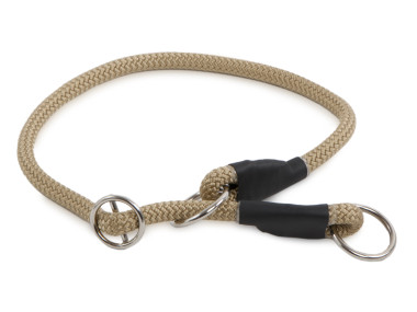 Firedog Slip collar 8 mm 40 cm beige