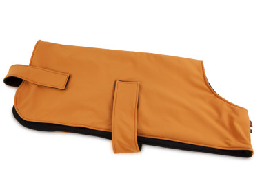 Firedog Softshell oblečenie pre psa Field Trial oranžové/čierne 70 cm XL