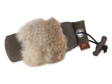 Firedog Standard dummy 250 g khaki with rabbit fur