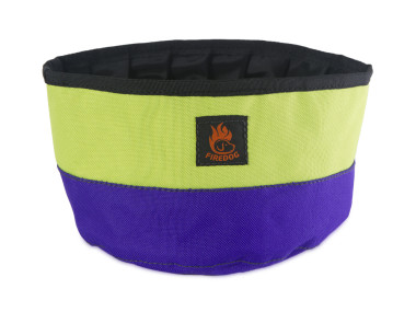 Firedog Travel bowl 2,0 L violet/neon green