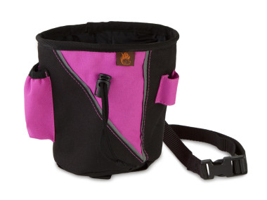 Firedog Leckerlitasche groß schwarz/pink