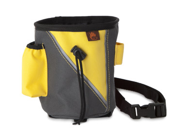 Firedog Treat bag large dark grey/yellow