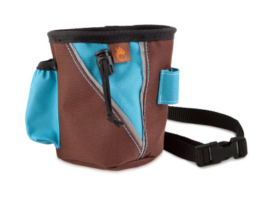 Firedog Treat bag small brown/baby blue