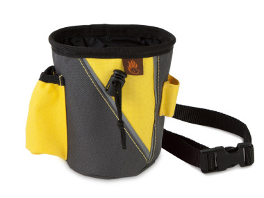 Firedog Treat bag small dark grey/yellow