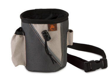 Firedog Treat bag small dark grey/beige