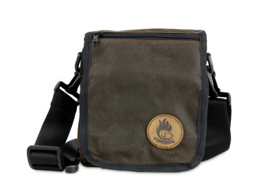 Firedog Waxed cotton Umhängetasche braun