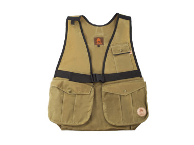 Firedog Waxed cotton Dummy vest Hunter XS light khaki