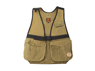 Firedog Dummyvesta Hunter z voskovanej bavlny XS svetlá khaki