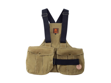 Firedog Waxed cotton Dummy vest Trainer M light khaki