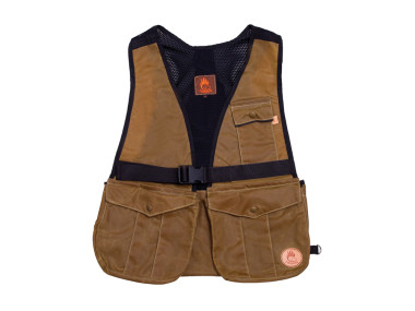 Firedog Waxed cotton Hunter Air Weste L khaki hell