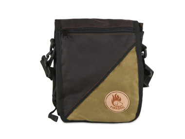 Firedog Waxed cotton Messenger bag brown/light khaki