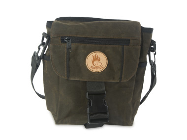 Firedog Waxed cotton Mini Dummytasche DeLuxe  braun