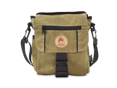 Firedog Waxed cotton Mini Dummy bag DeLuxe light khaki