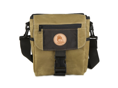 Firedog Mini Dummytaška DeLuxe z voskovanej bavlny svetlá khaki/hnedá