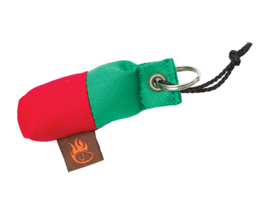 Firedog Christmas Edition DECO Keychain minidummy green/red 
