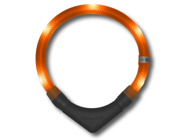Leuchthalsband LEUCHTIE Plus sunset orange 55 cm