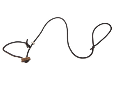 Moxonleine Leder 6mm ca. 120cm braun mit Zugbegrenzung